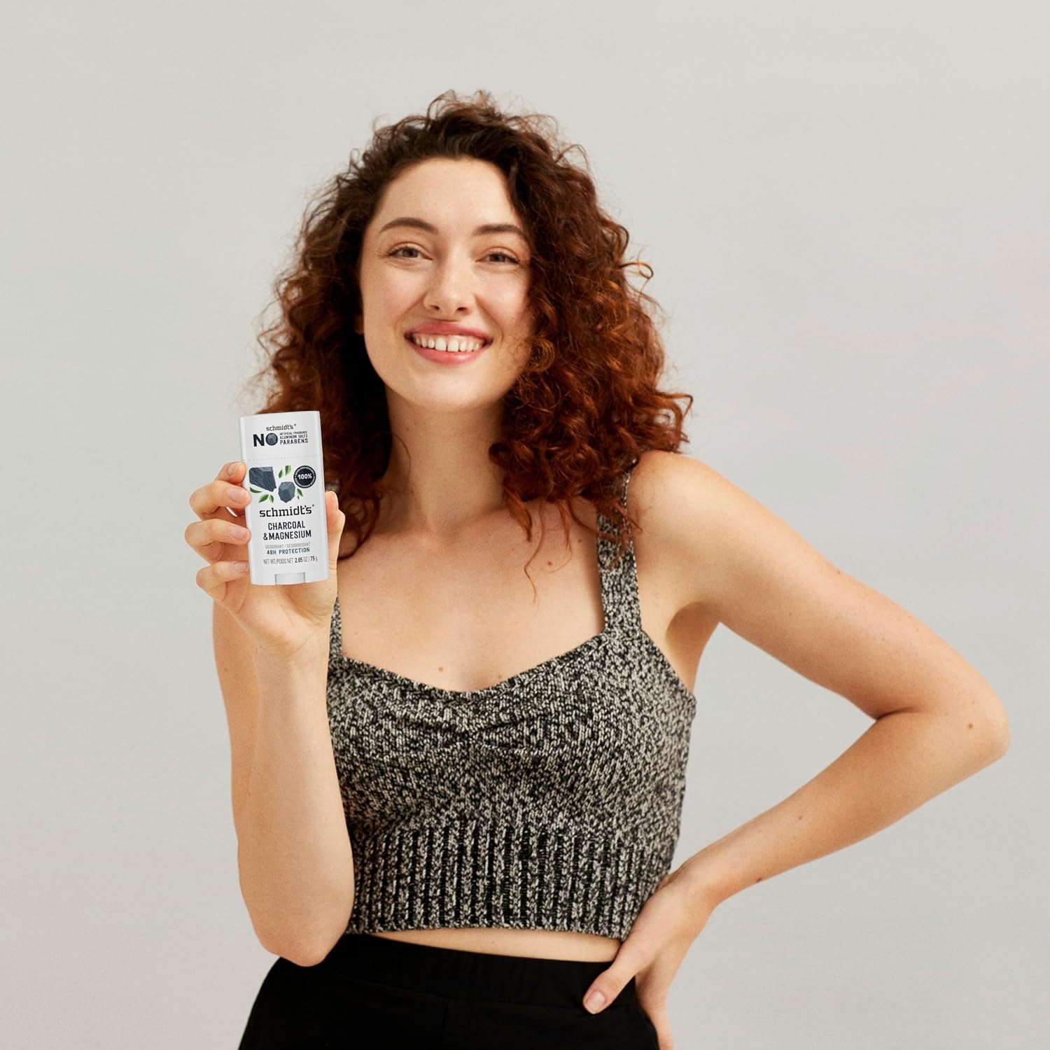 image:imageSchmidts AluminumFree Vegan Deodorant Charcoal amp Magnesium with 48 Hour Odor Protection 2 Count for Women and Men Natural Ingredients CrueltyFree 265 oz Pack of 2