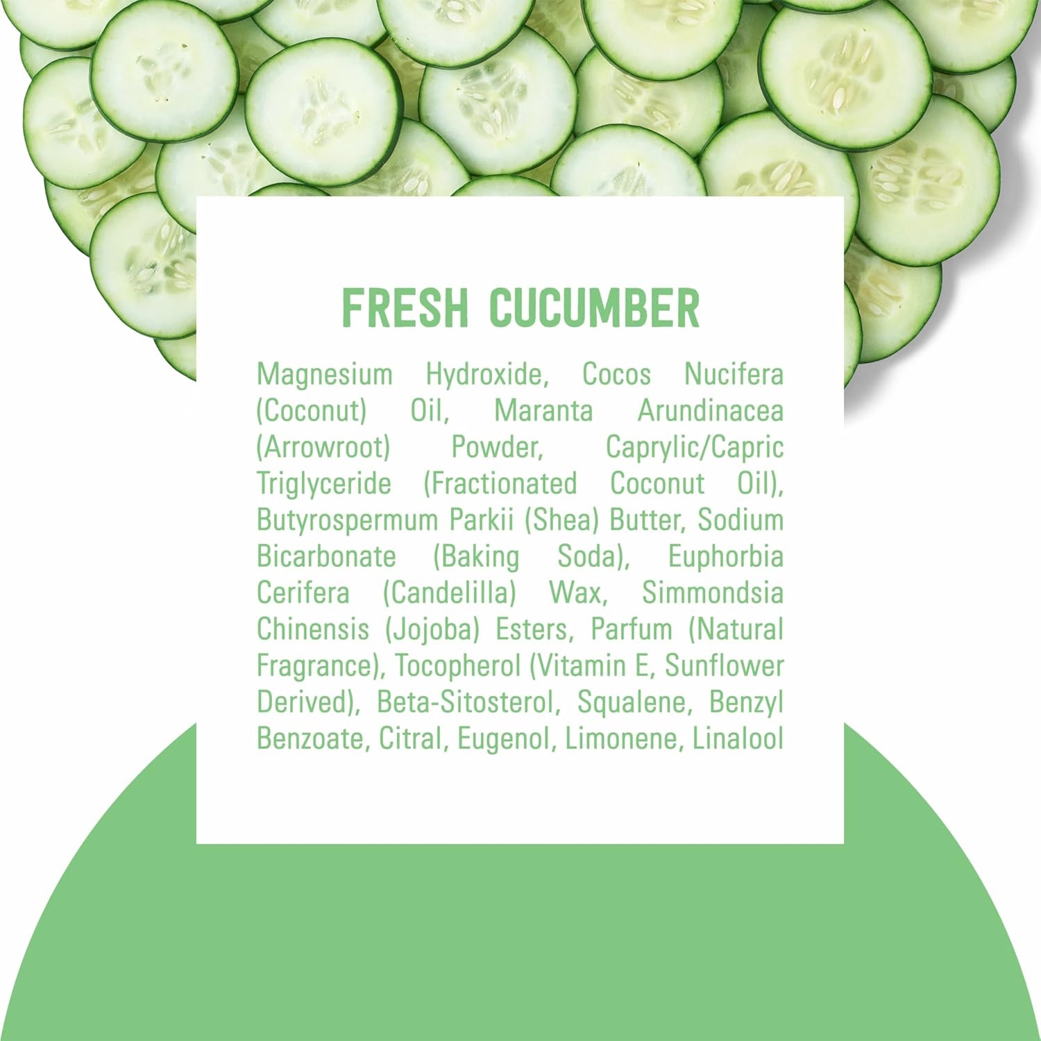 image:imageSchmidts AluminumFree Vegan Deodorant Fresh Cucumber for Women and Men with 24 Hour Odor Protection Natural Ingredients CrueltyFree 265 oz