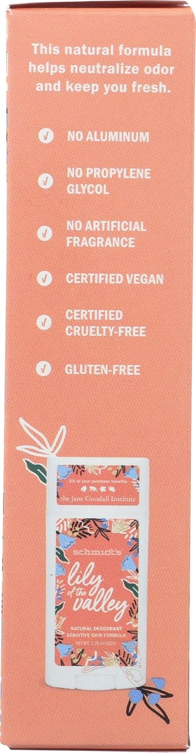 image:imageSchmidts AluminumFree Vegan Deodorant Rose amp Vanilla with 24 Hour Odor Protection for Women and Men Natural Ingredients CrueltyFree 265 ozFloral
