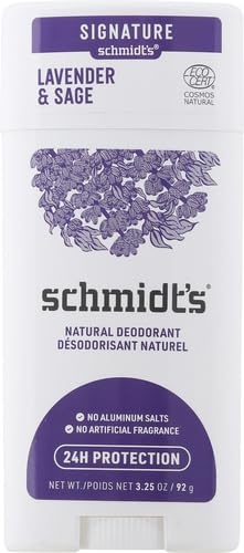 image:imageSchmidts AluminumFree Vegan Deodorant Rose amp Vanilla with 24 Hour Odor Protection for Women and Men Natural Ingredients CrueltyFree 265 ozLavender and Sage