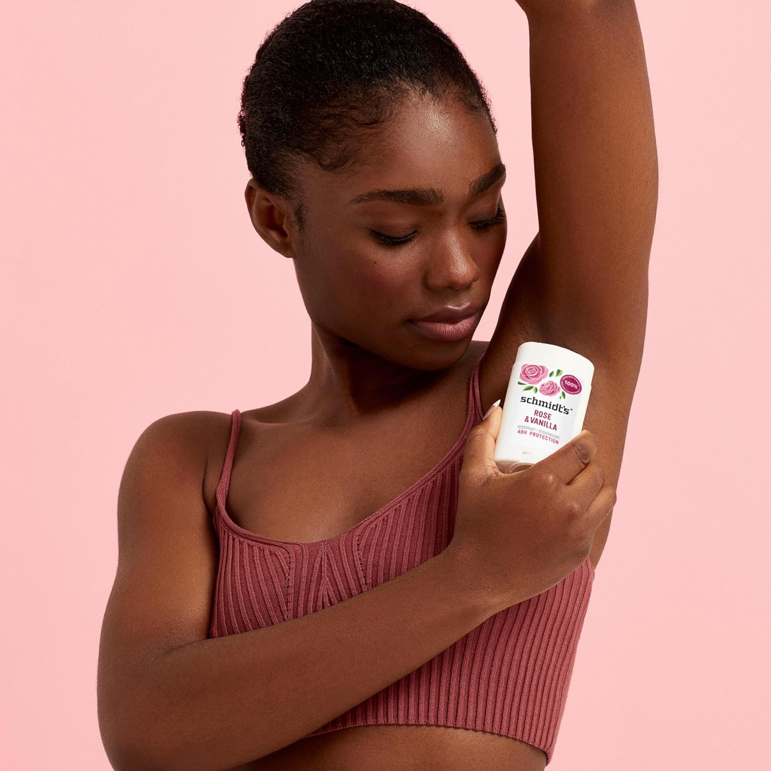 image:imageSchmidts AluminumFree Vegan Deodorant Rose amp Vanilla with 24 Hour Odor Protection for Women and Men Natural Ingredients CrueltyFree 265 ozRose and Vanilla