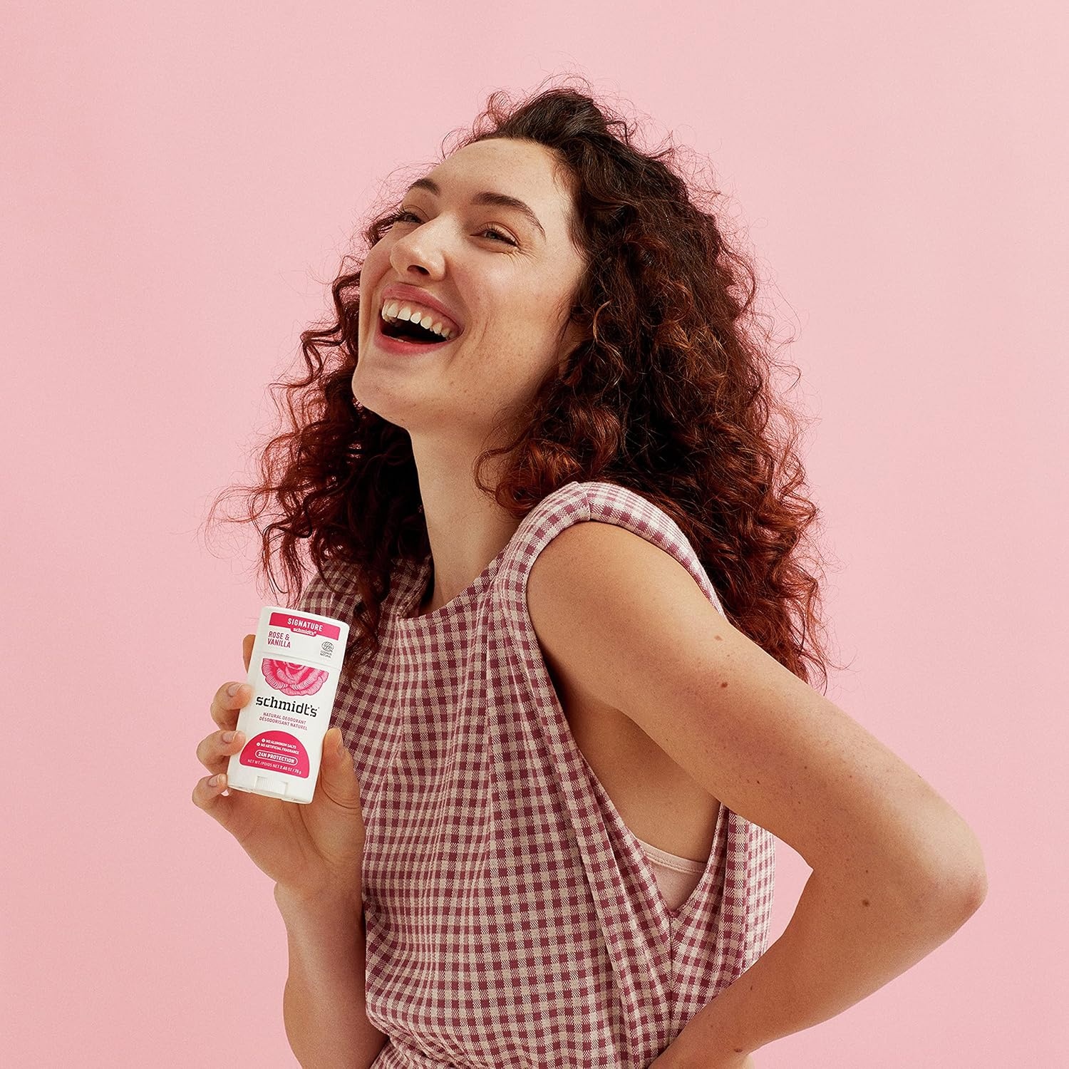 image:imageSchmidts AluminumFree Vegan Deodorant Rose amp Vanilla with 24 Hour Odor Protection for Women and Men Natural Ingredients CrueltyFree 265 ozRose and Vanilla