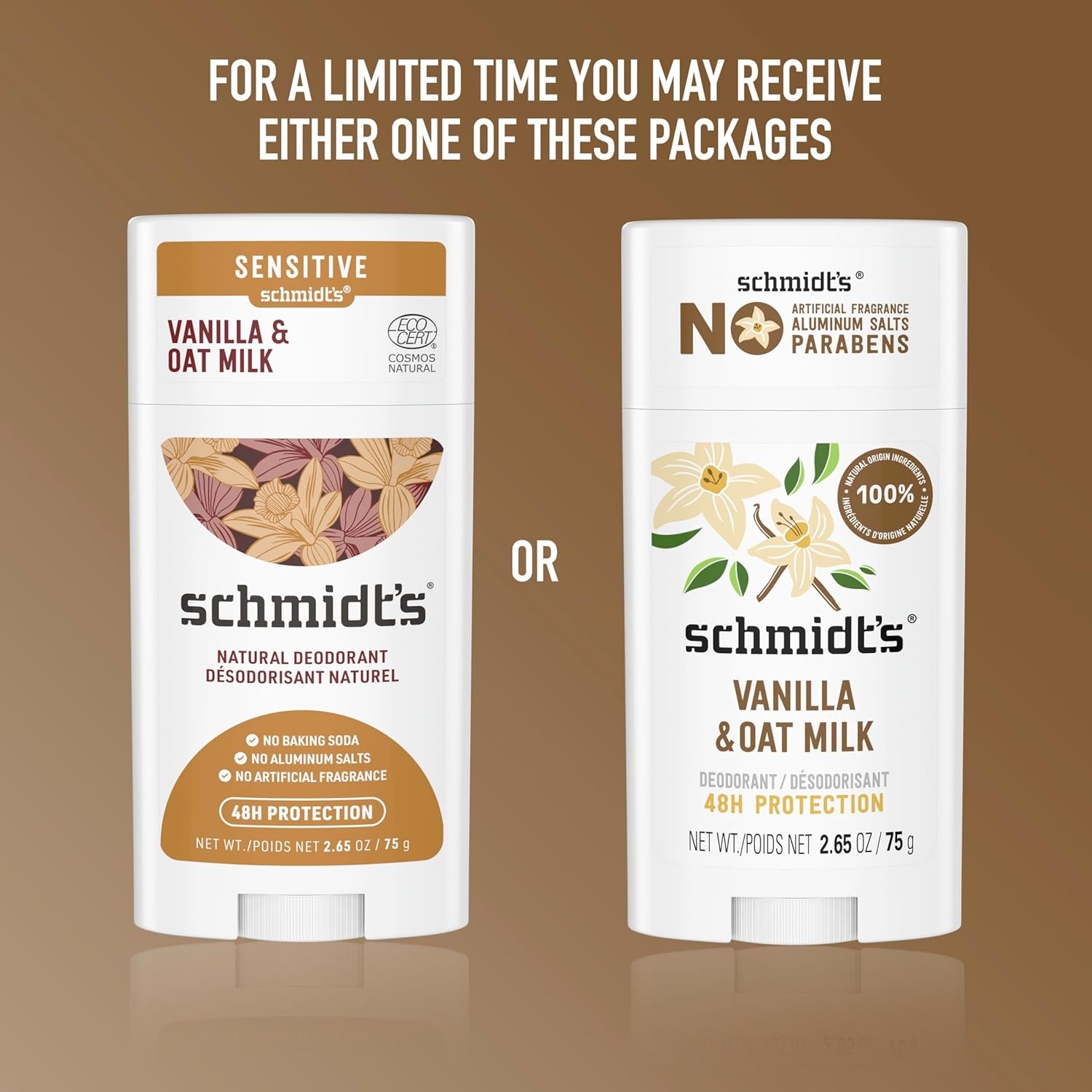 image:imageSchmidts AluminumFree Vegan Deodorant Vanilla amp Oat Milk with 24 Hour Odor Protection for Women and Men Natural Ingredients CrueltyFree 265 oz