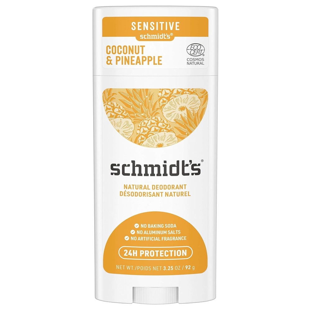 image:imageSchmidts AluminumFree Vegan Deodorant Rose amp Vanilla with 24 Hour Odor Protection for Women and Men Natural Ingredients CrueltyFree 265 ozCoconut Pineapple