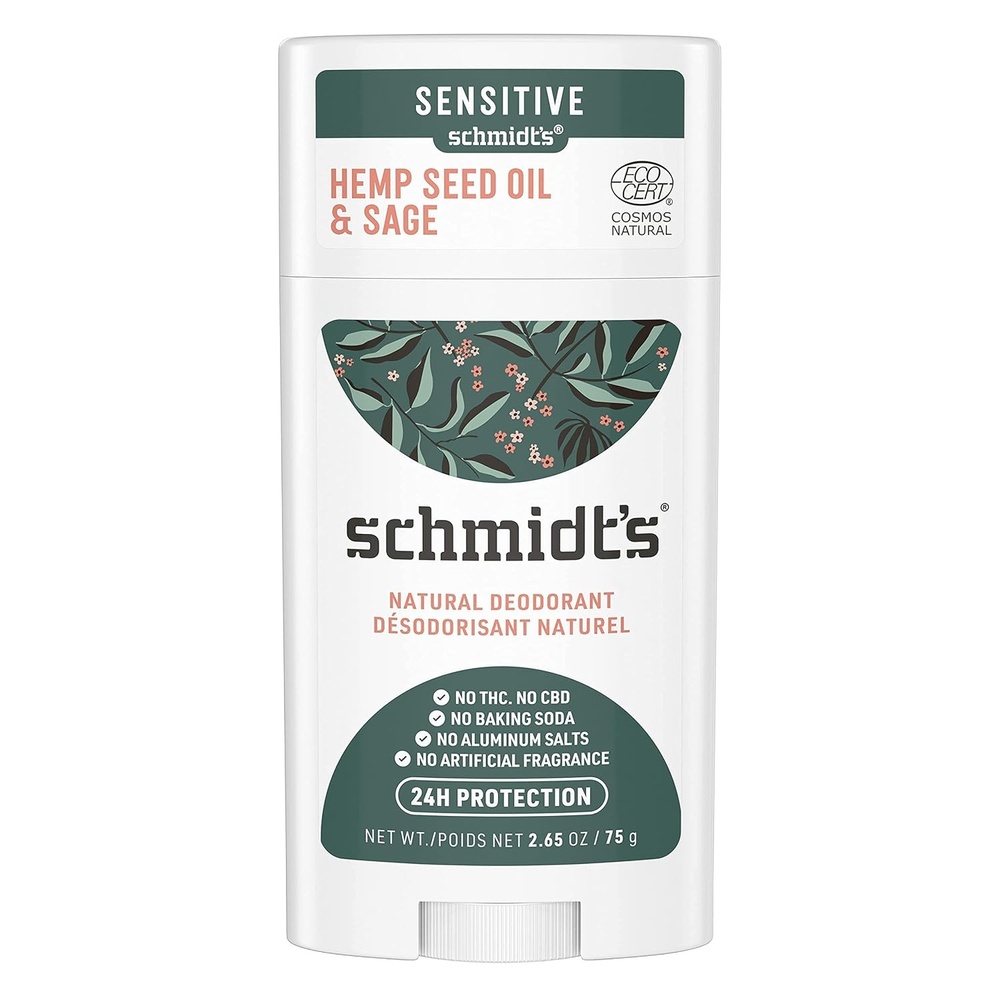 image:imageSchmidts AluminumFree Vegan Deodorant Rose amp Vanilla with 24 Hour Odor Protection for Women and Men Natural Ingredients CrueltyFree 265 ozHemp Seed Oil and Sage
