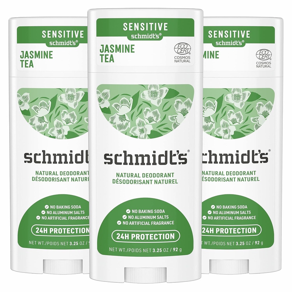 image:imageSchmidts AluminumFree Vegan Deodorant Rose amp Vanilla with 24 Hour Odor Protection for Women and Men Natural Ingredients CrueltyFree 265 ozJasmine Tea