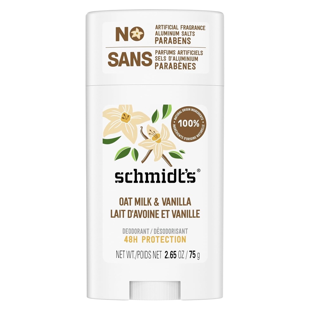 image:imageSchmidts AluminumFree Vegan Deodorant Vanilla amp Oat Milk with 24 Hour Odor Protection for Women and Men Natural Ingredients CrueltyFree 265 oz