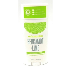 Schmidt’s Aluminum-Free Vegan Deodorant Rose & Vanilla with 24 Hour Odor Protection for Women and Men, Natural Ingredients, Cruelty-Free, 2.65 oz(Bergamot and Lime)