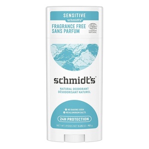 Schmidt’s Aluminum-Free Vegan Deodorant Rose & Vanilla with 24 Hour Odor Protection for Women and Men, Natural Ingredients, Cruelty-Free, 2.65 oz(Fragrance Free)