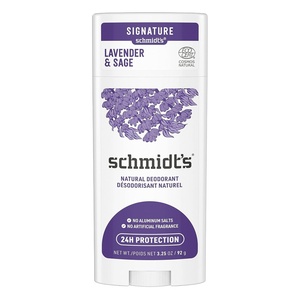 Schmidt’s Aluminum-Free Vegan Deodorant Rose & Vanilla with 24 Hour Odor Protection for Women and Men, Natural Ingredients, Cruelty-Free, 2.65 oz(Lavender and Sage)
